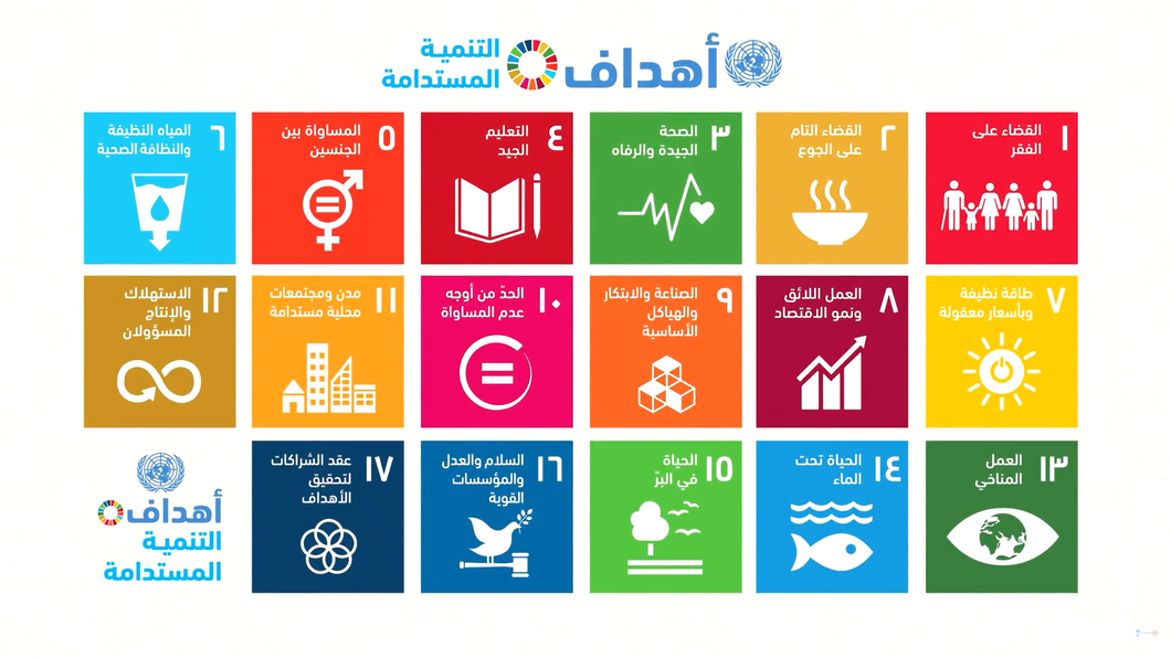 SDG-overzicht in het Arabisch