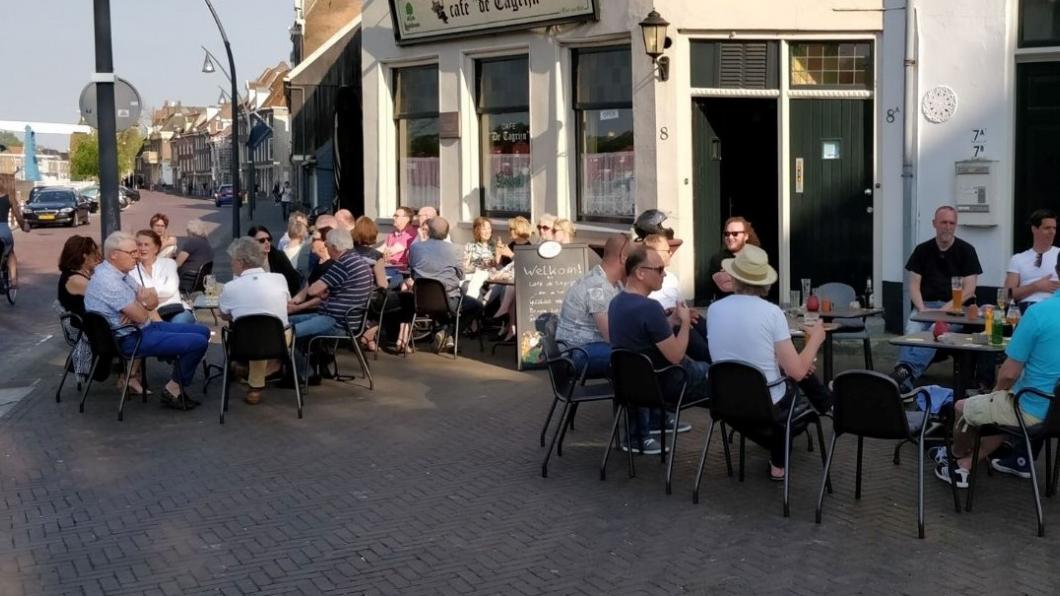 Terras van café De Tagrijn Terras van café De Tagrijn