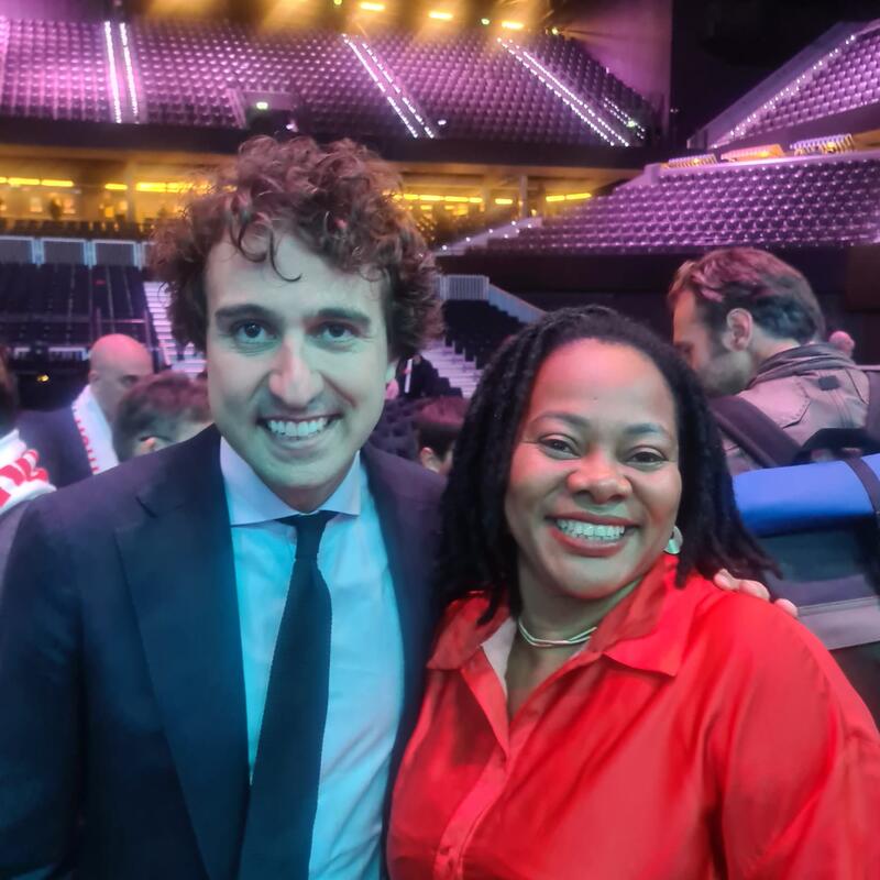Jesse Klaver en Miriam Ntumba