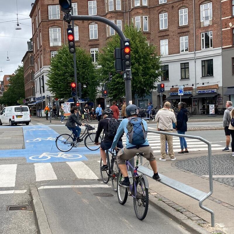 Voorbeeld vertrekvakken fietsers