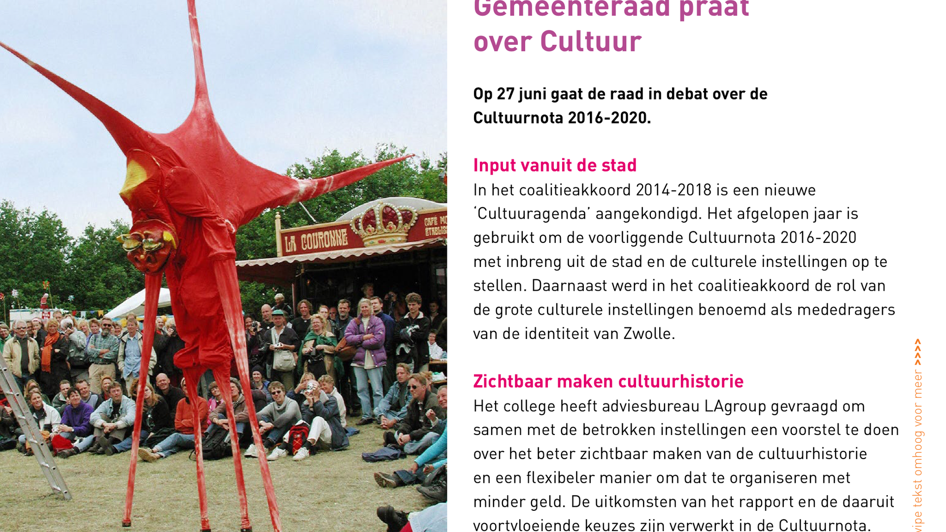 Pagina uit een recente digitale Raadswijzer